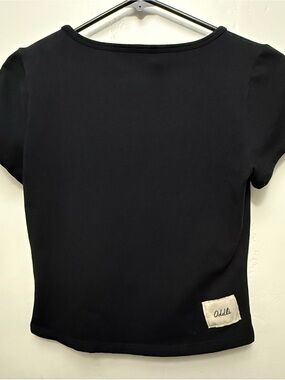 Oddli Black Cropped Baby T-shirt